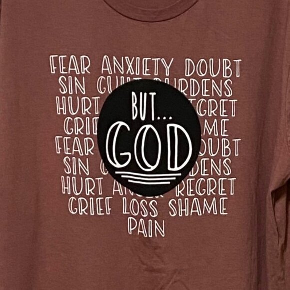 Love In Faith Inspirational But God T-Shirt 3X - Picture 1 of 5